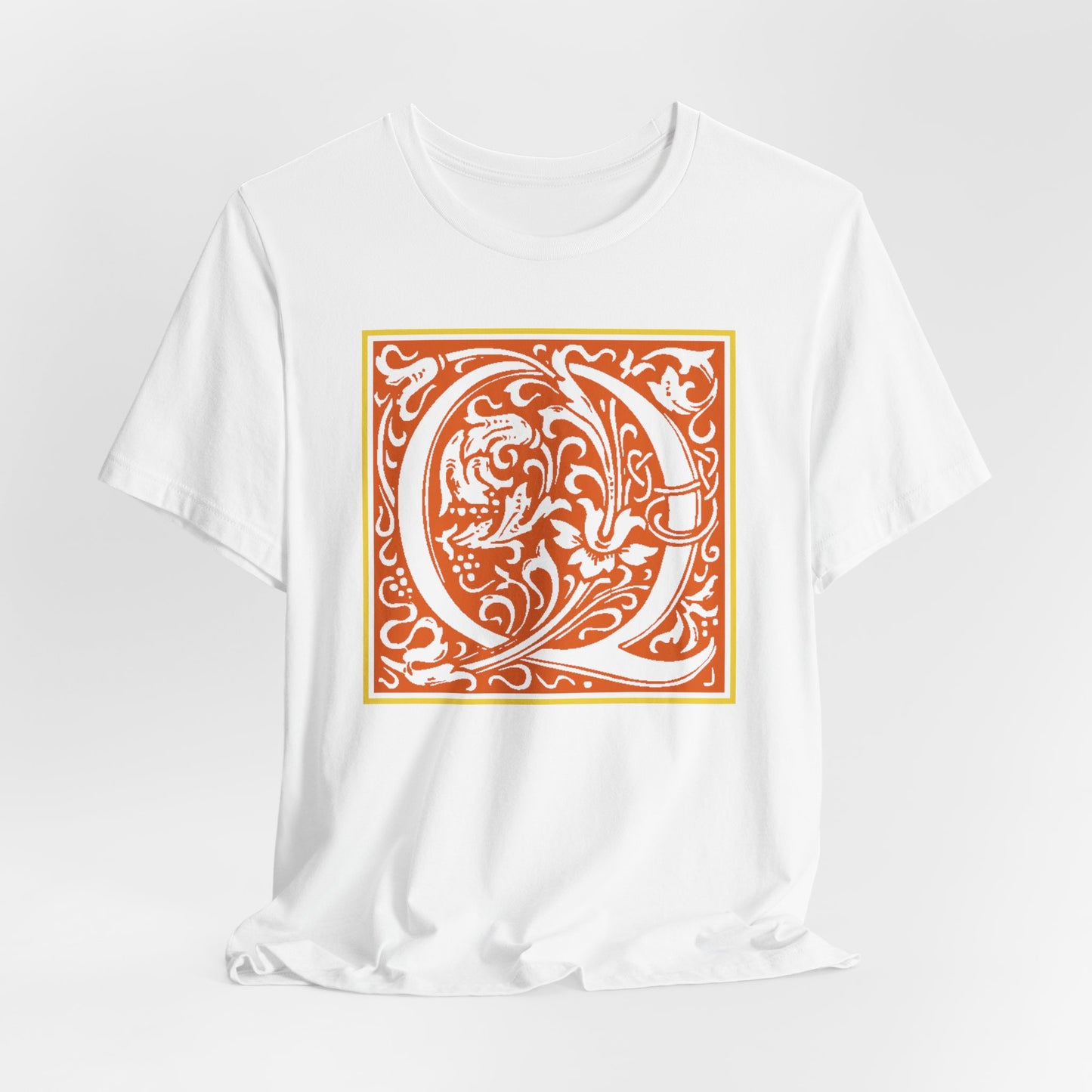 Q Scroll Orange T-Shirt Short Sleeve