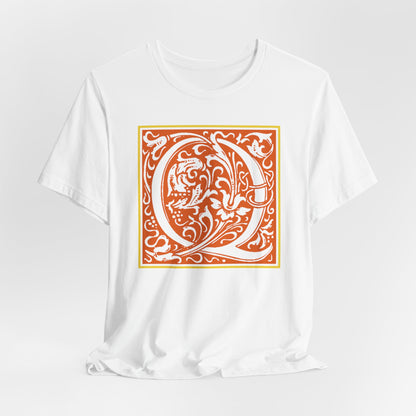 Q Scroll Orange T-Shirt Short Sleeve