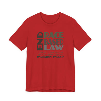 END RACE BASED LAW Canada Grey T-Shirt Short Sleeve