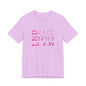 END RACE BASED LAW Slim Pink T-Shirt Short Sleeve
