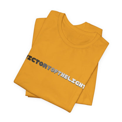 Victory Of The Light Grey Banner T-Shirt Short Sleeve