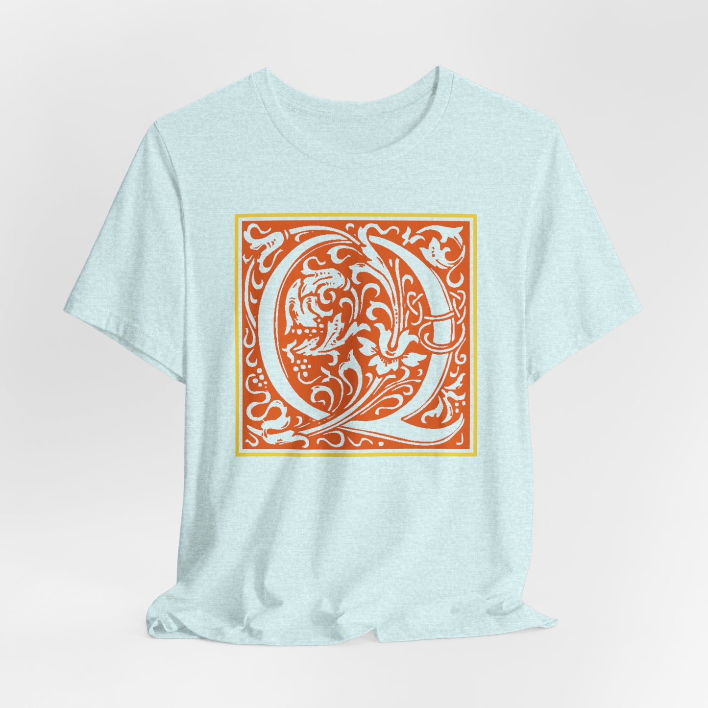 Q Scroll Orange T-Shirt Short Sleeve