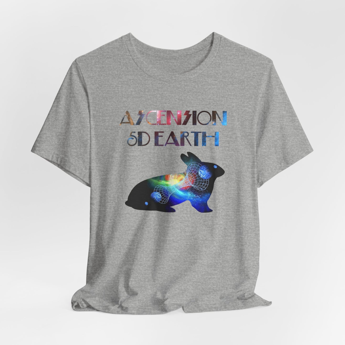 Ascension 5D Earth Rabbit T-Shirt Short Sleeve