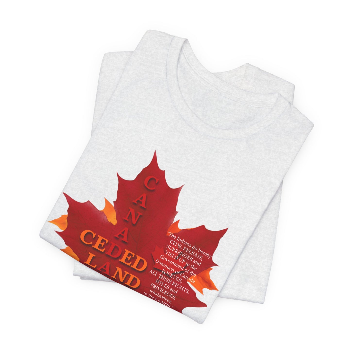 Canada Ceded Land T-Shirt Short Sleeve