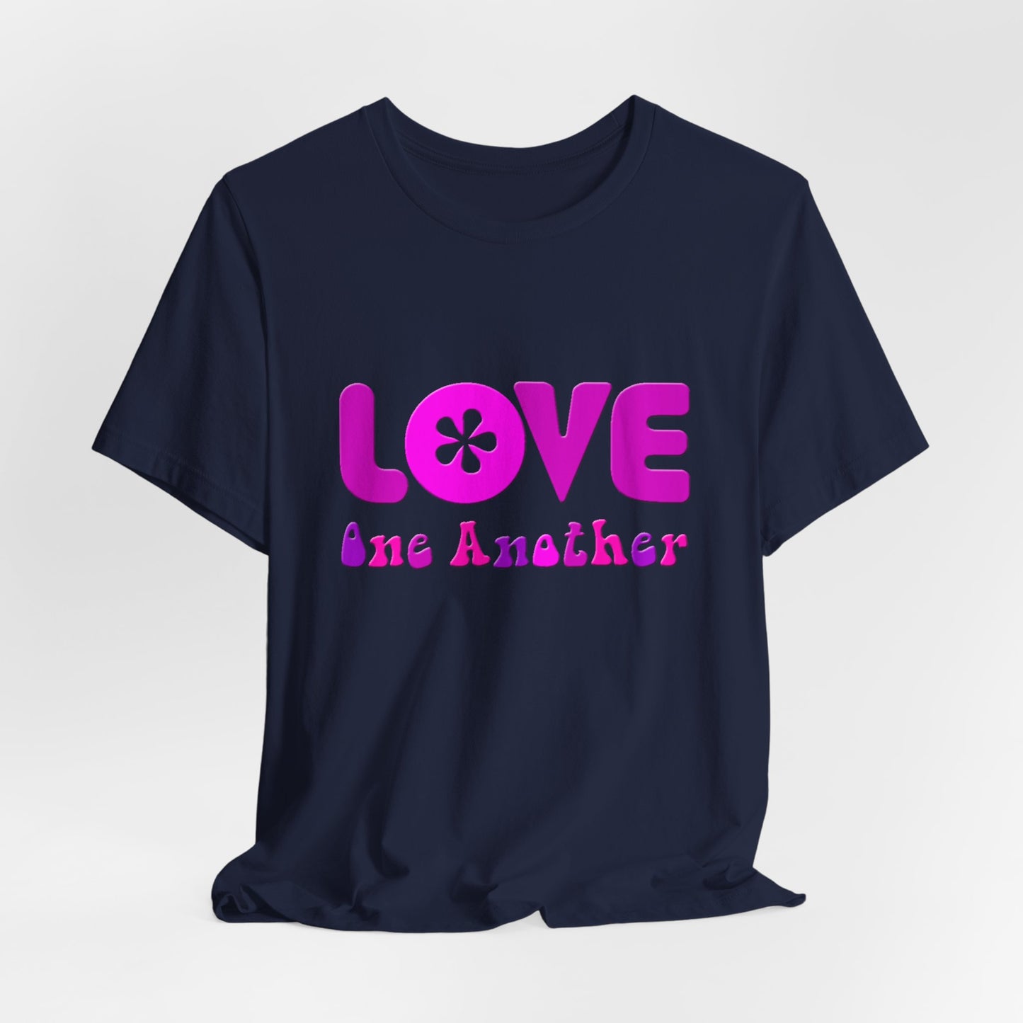 Love One Another Pink T-Shirt Short Sleeve