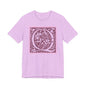 Q Scroll Wine T-Shirt Short Sleeve