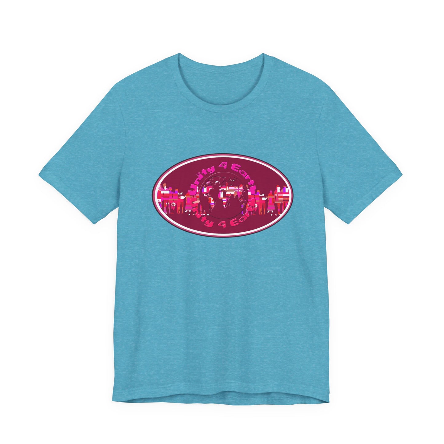 Unity 4 Earth Oval T-Shirt Short Sleeve