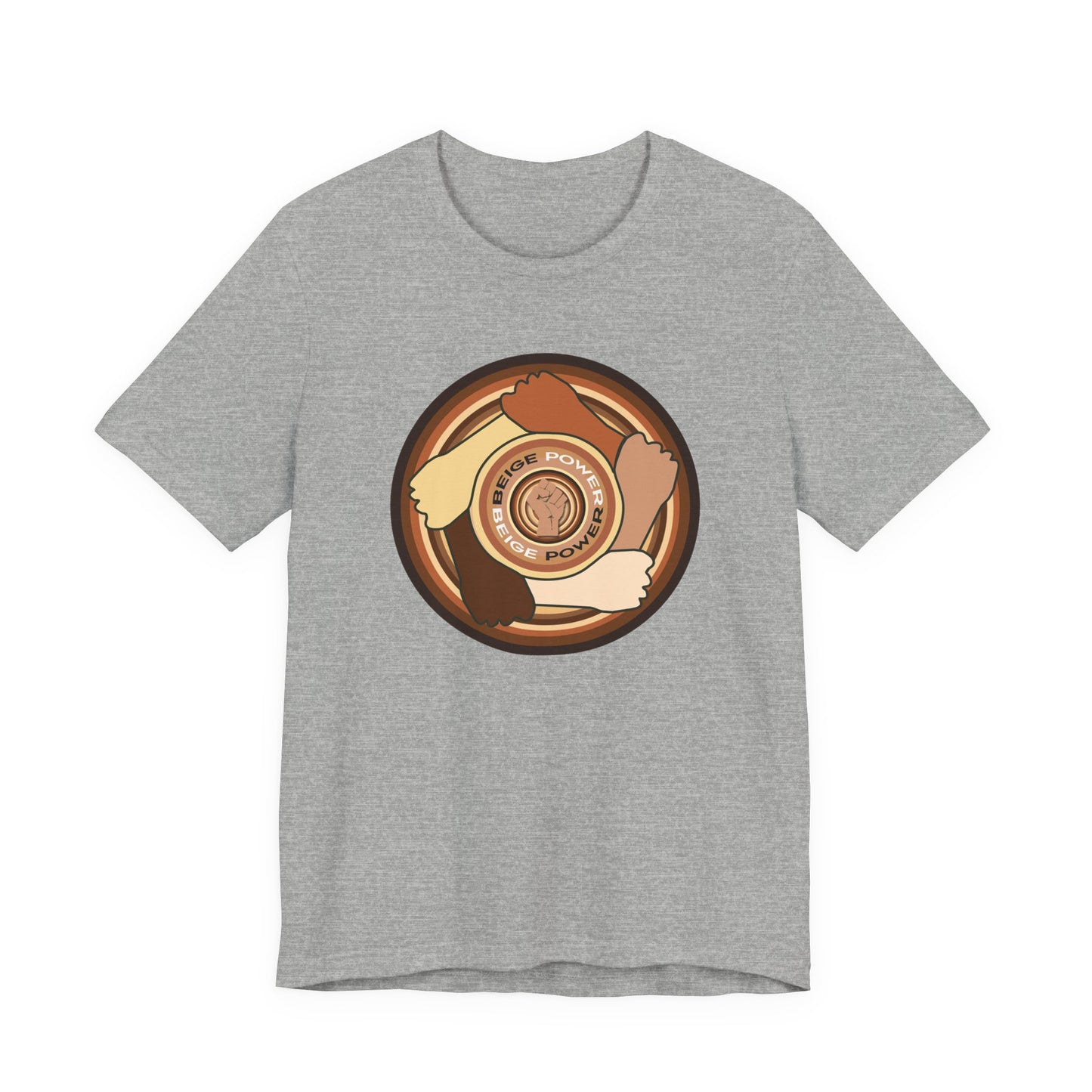 Beige Power T-Shirt Short Sleeve
