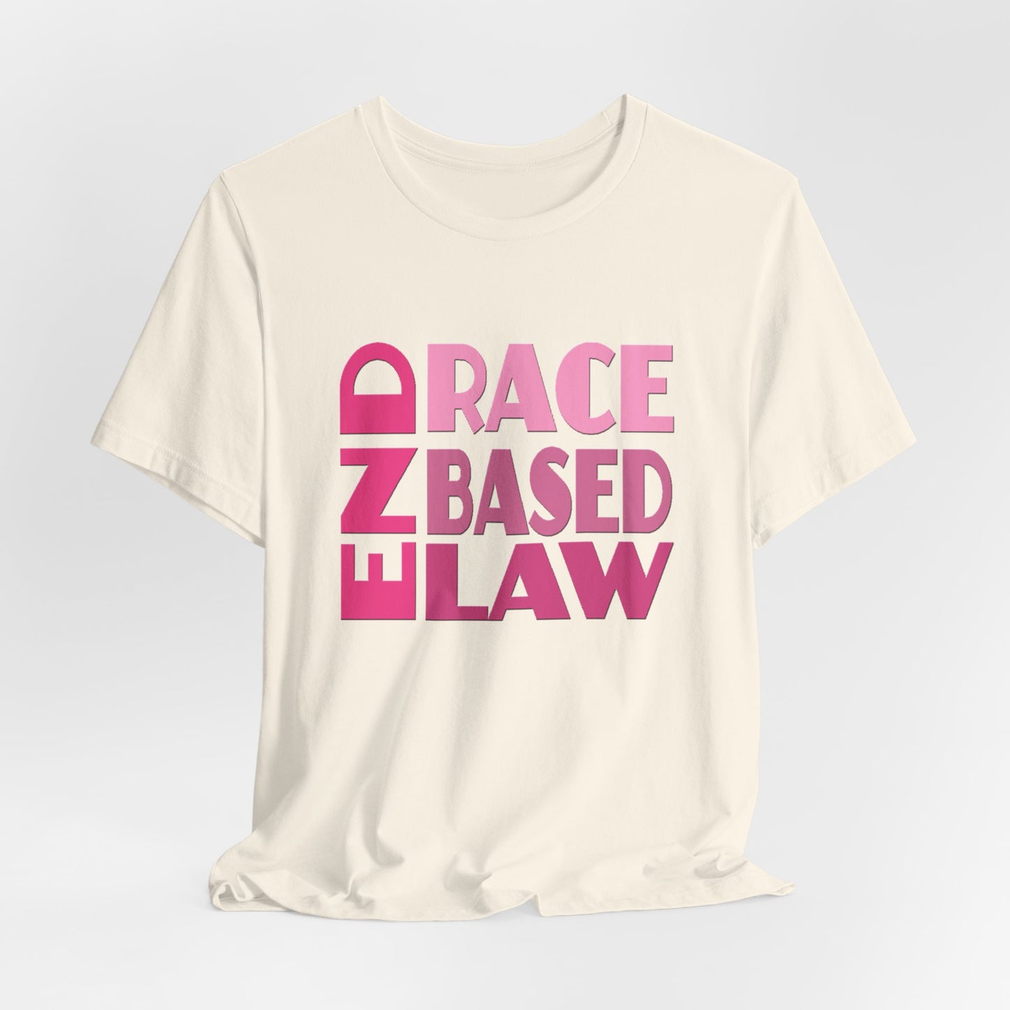 END RACE BASED LAW Pink T-Shirt Short Sleeve