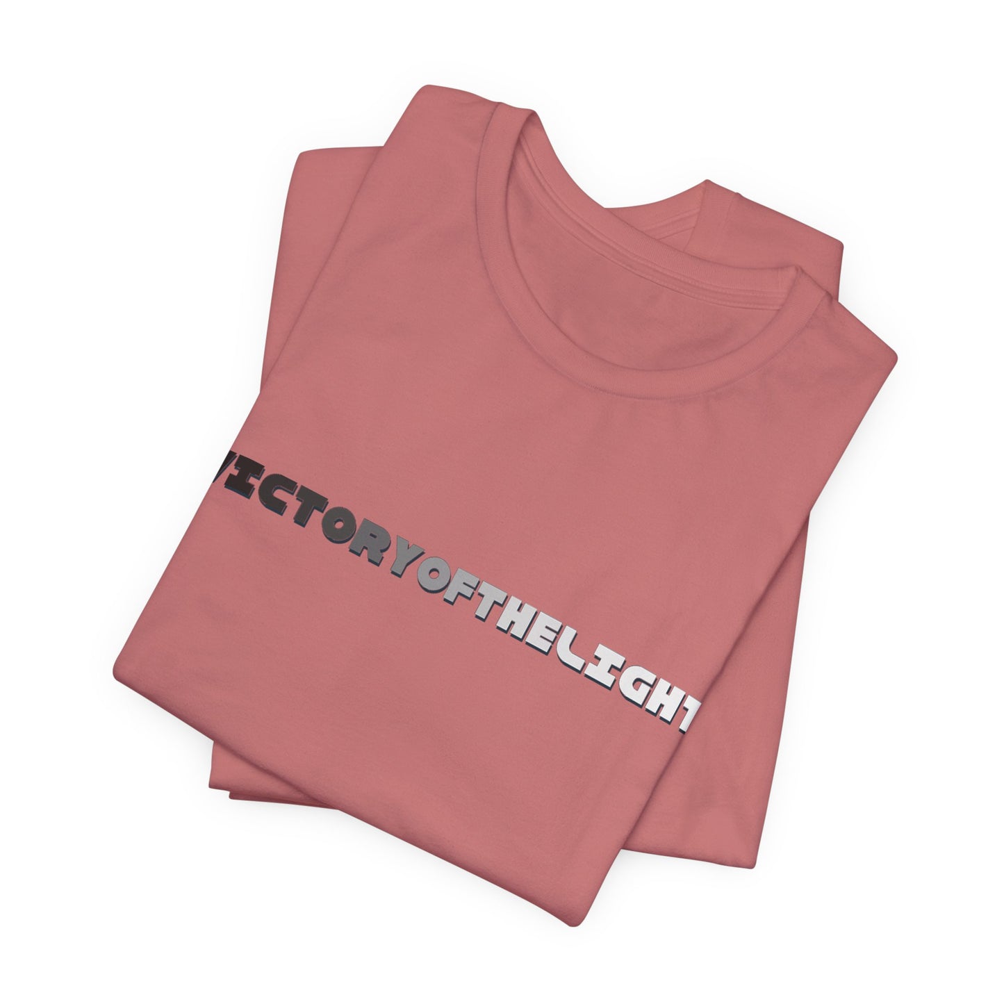 Victory Of The Light Grey Banner T-Shirt Short Sleeve