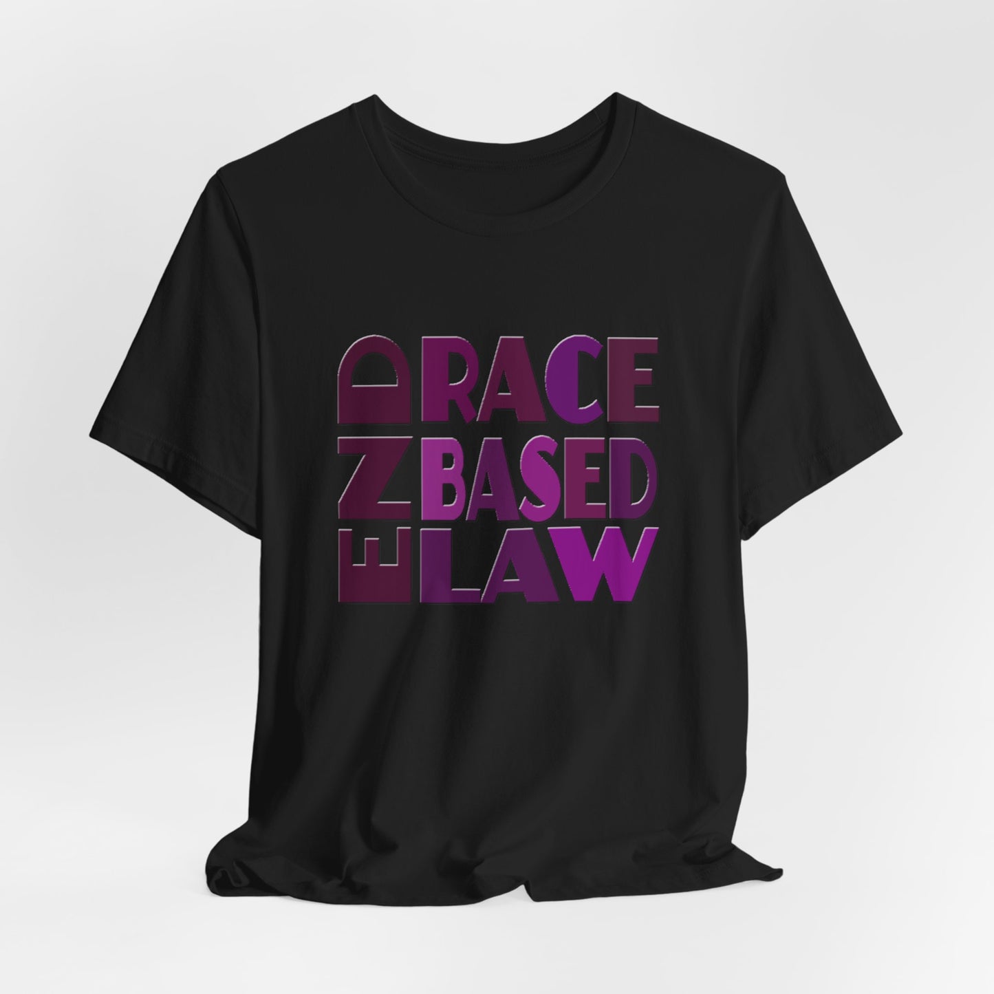 END RACE BASED LAW Purple T-Shirt Short Sleeve