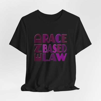 END RACE BASED LAW Purple T-Shirt Short Sleeve