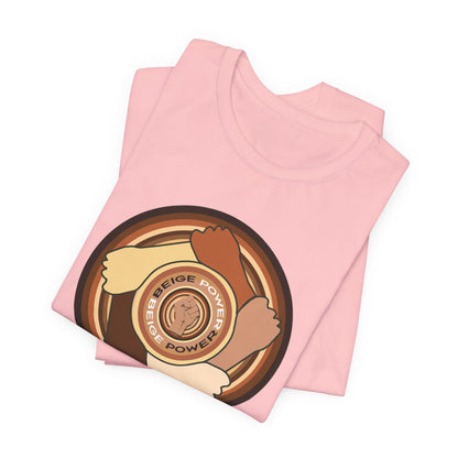 Beige Power T-Shirt Short Sleeve