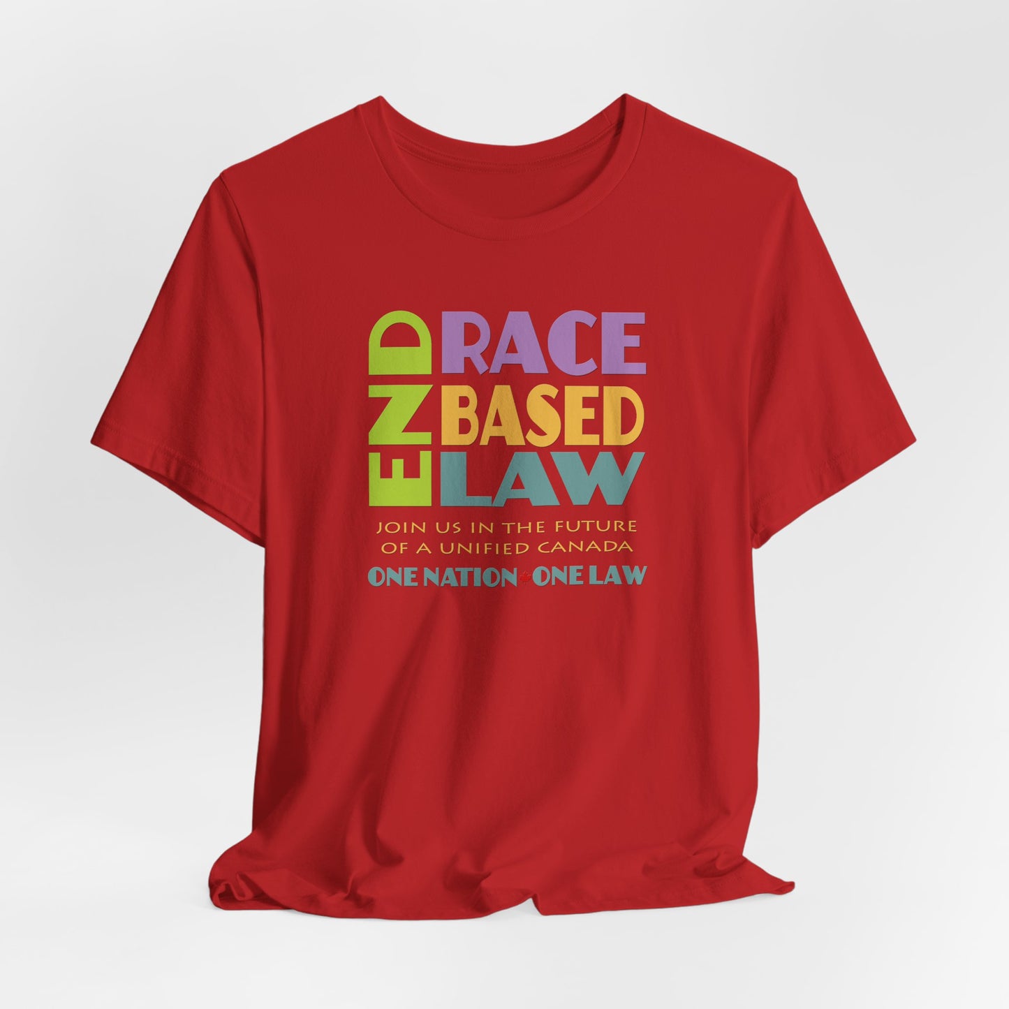 END RACE BASED LAW Canada Pastel T-Shirt Short Sleeve