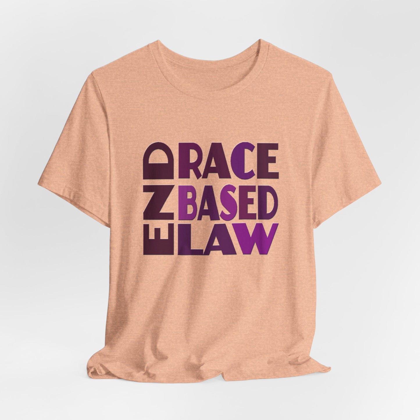 END RACE BASED LAW Purple T-Shirt Short Sleeve