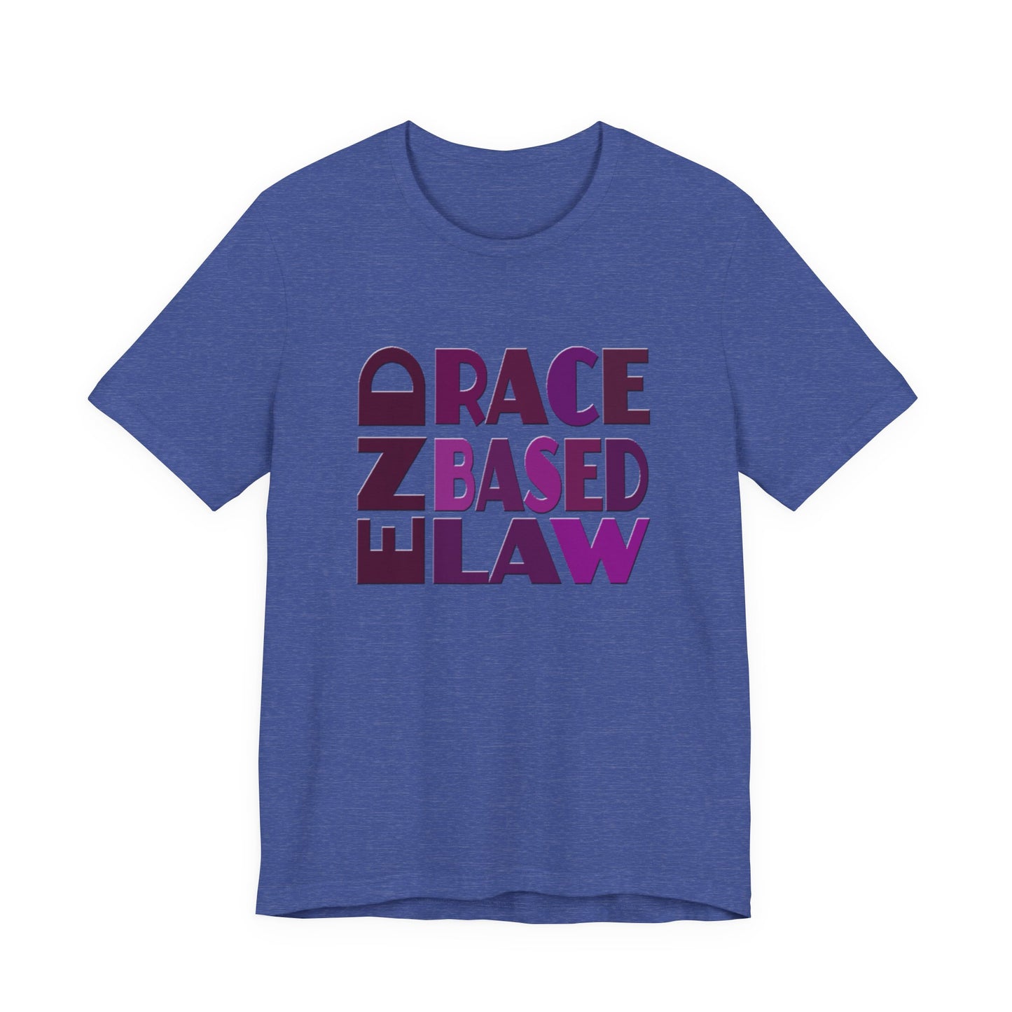 END RACE BASED LAW Purple T-Shirt Short Sleeve