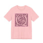 Q Scroll Wine T-Shirt Short Sleeve