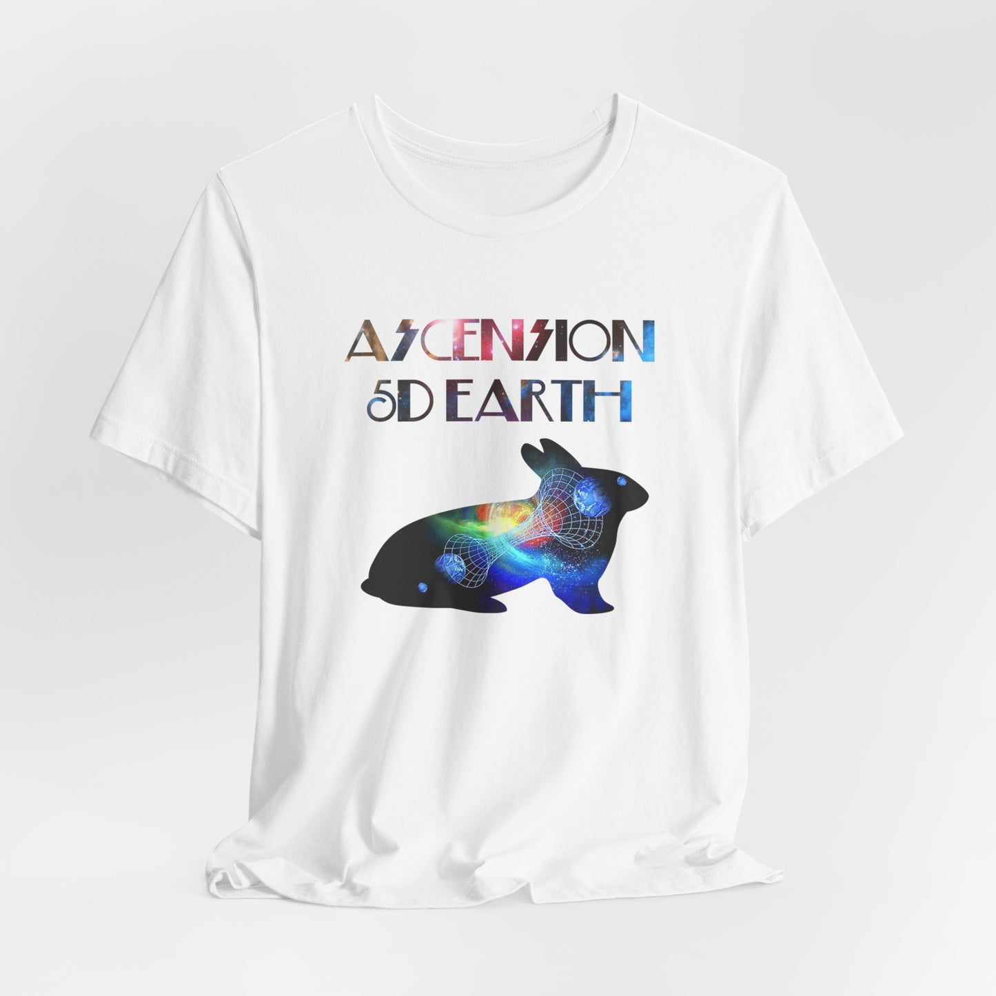 Ascension 5D Earth Rabbit T-Shirt Short Sleeve