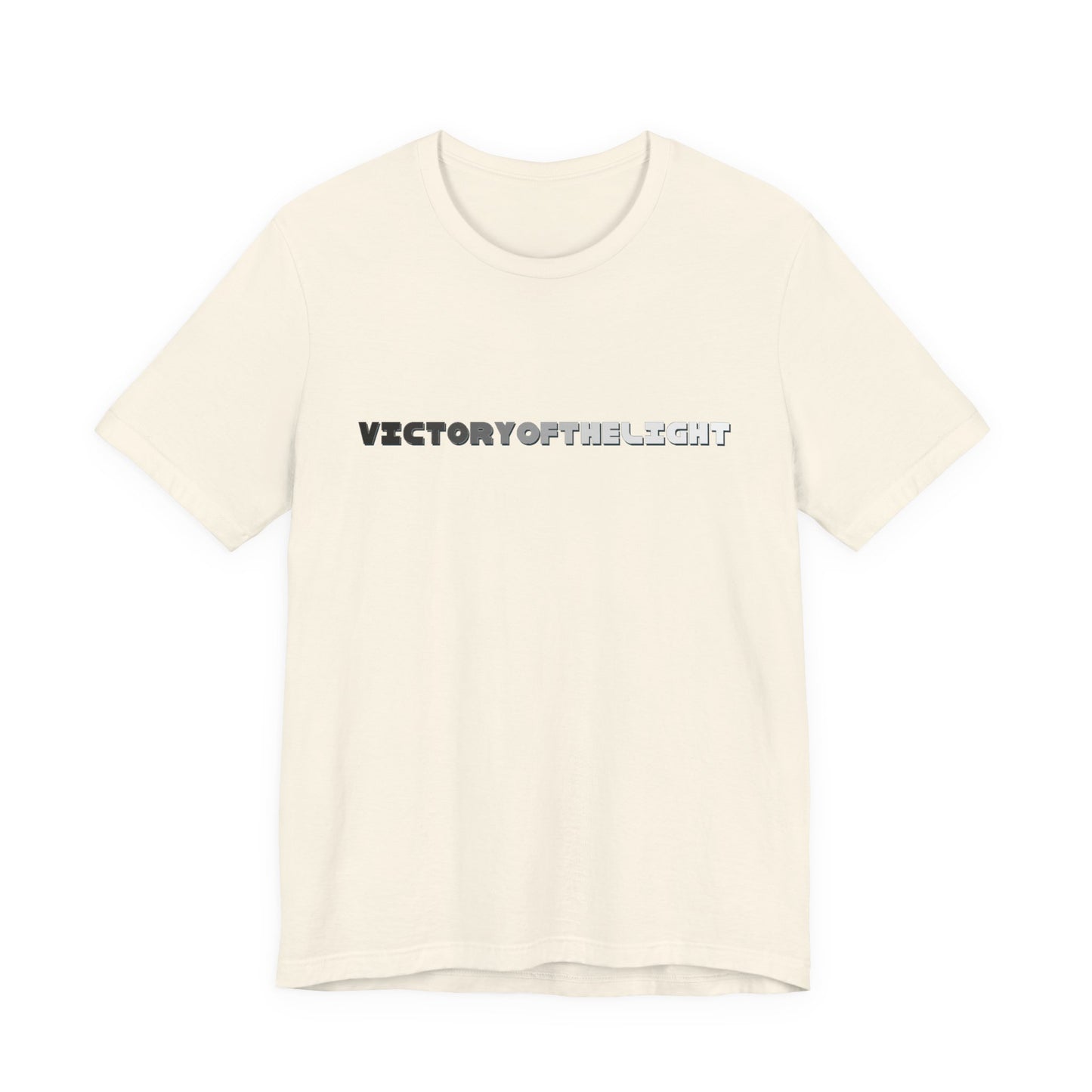 Victory Of The Light Grey Banner T-Shirt Short Sleeve