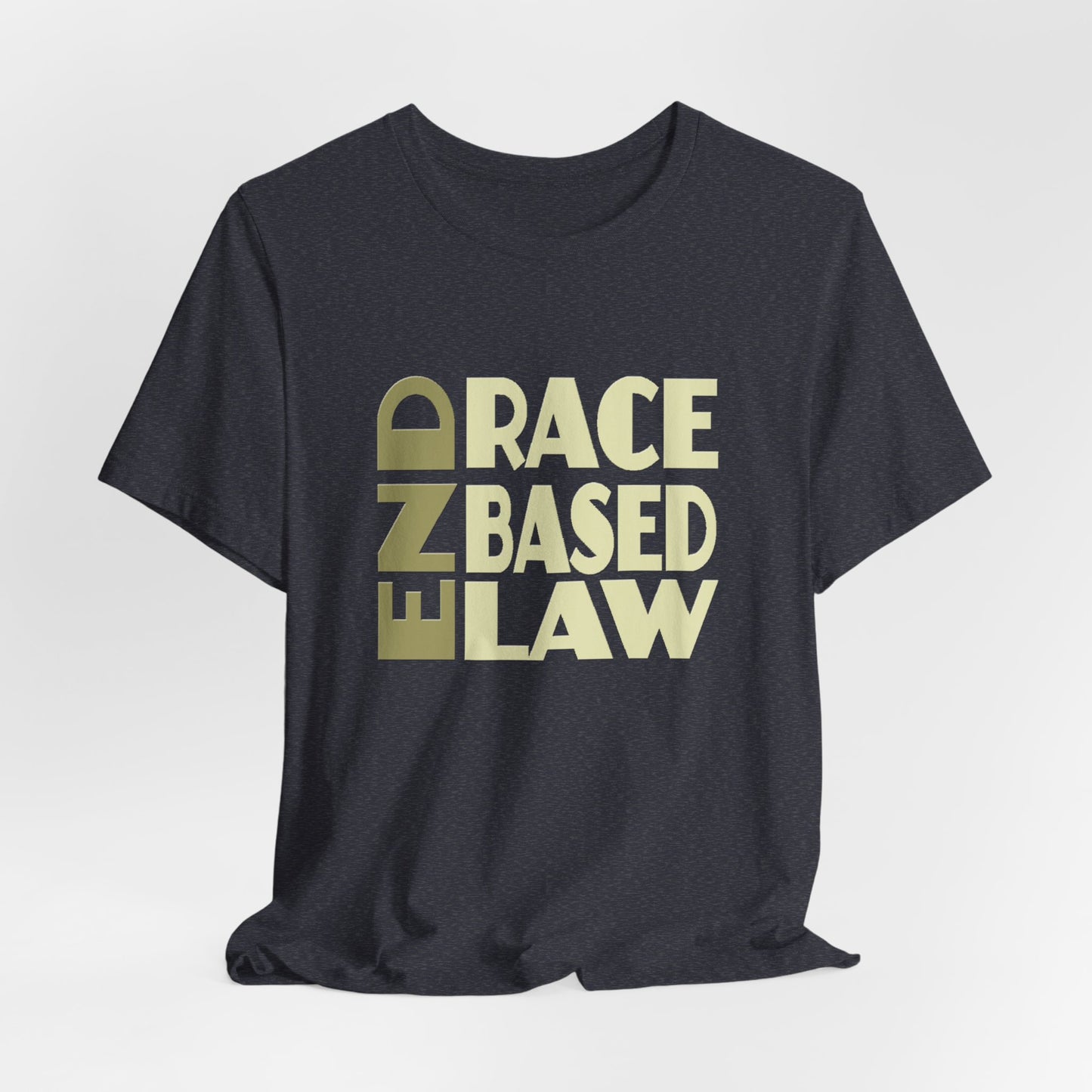 END RACE BASED LAW Beige T-Shirt Short Sleeve