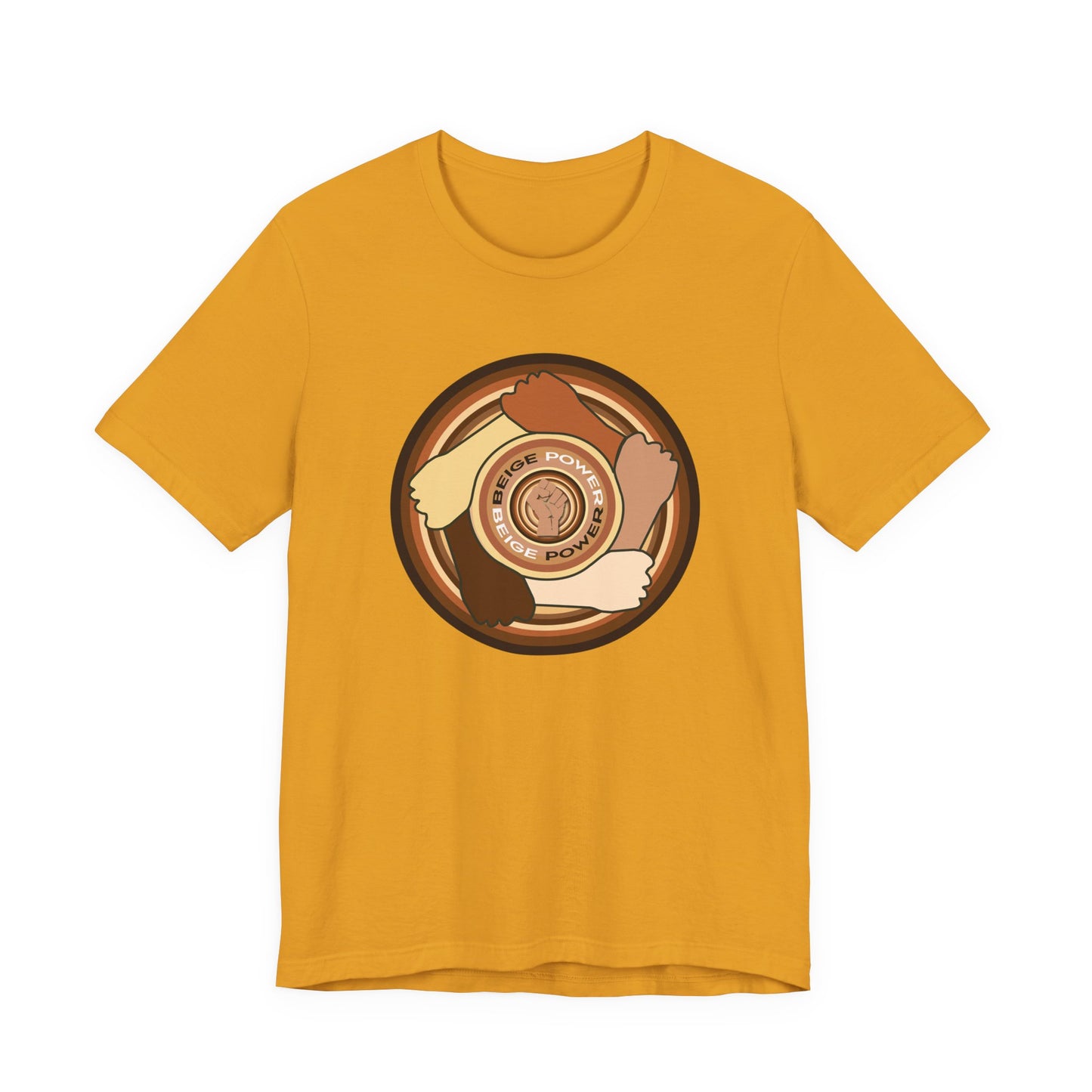 Beige Power T-Shirt Short Sleeve