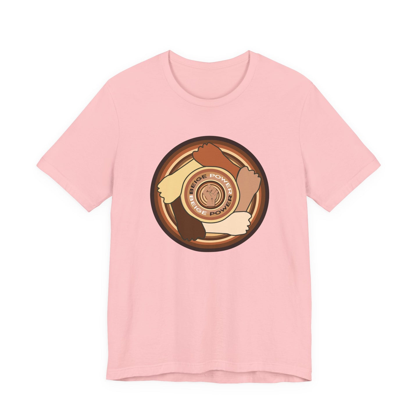 Beige Power T-Shirt Short Sleeve