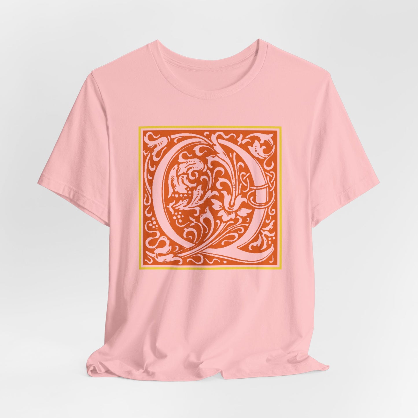 Q Scroll Orange T-Shirt Short Sleeve