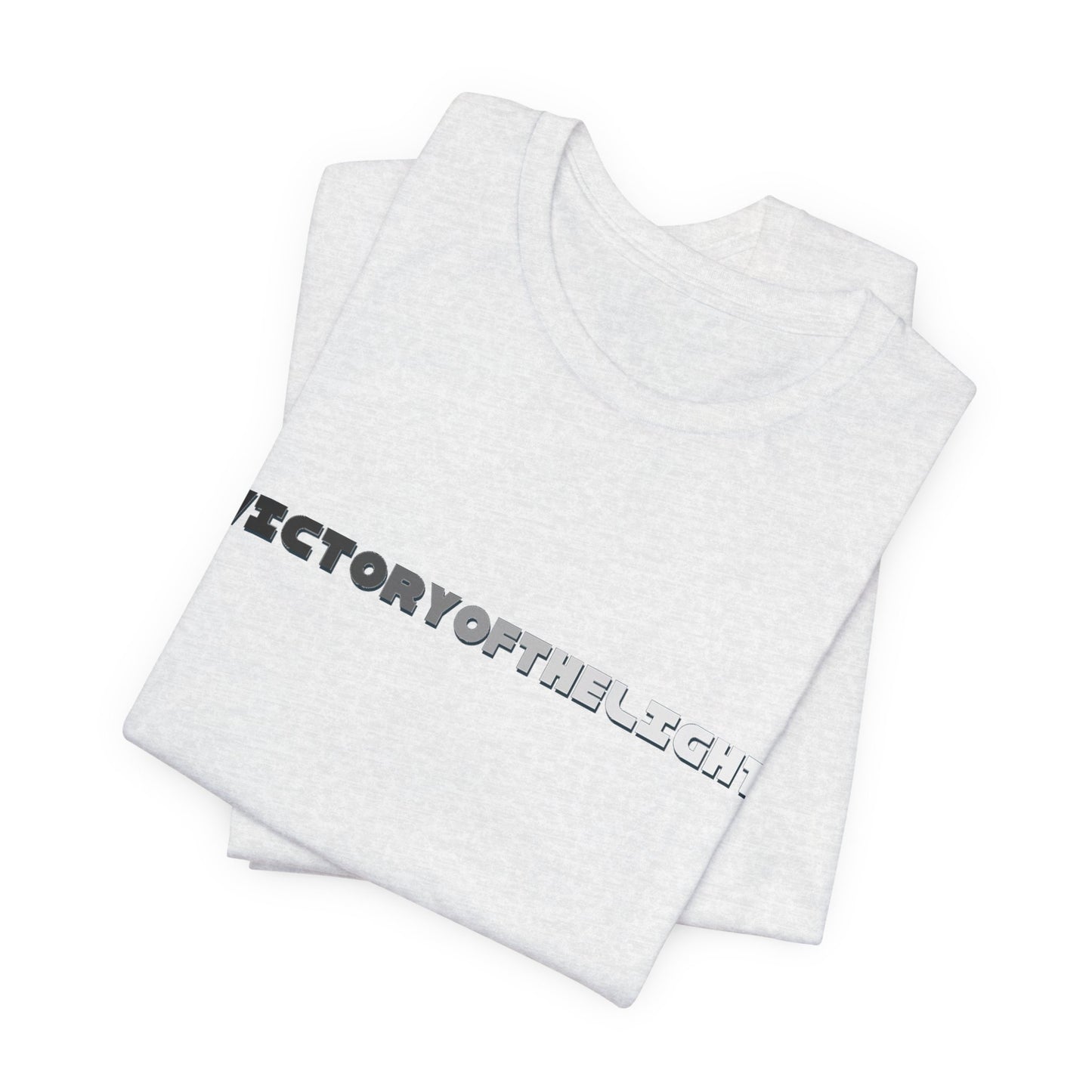 Victory Of The Light Grey Banner T-Shirt Short Sleeve