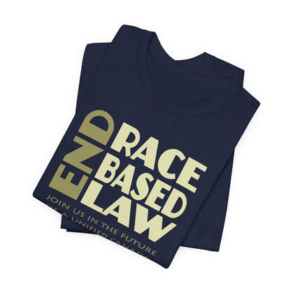 END RACE BASED LAW Canada Beige T-Shirt Short Sleeve