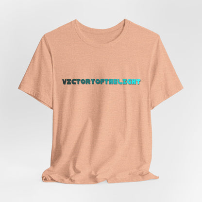 Victory Of The Light  Blue Banner T-Shirt Short Sleeve