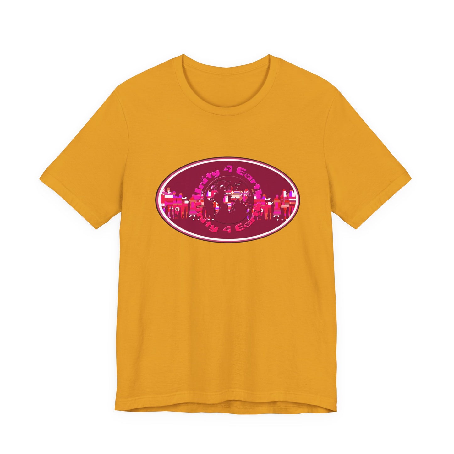 Unity 4 Earth Oval T-Shirt Short Sleeve