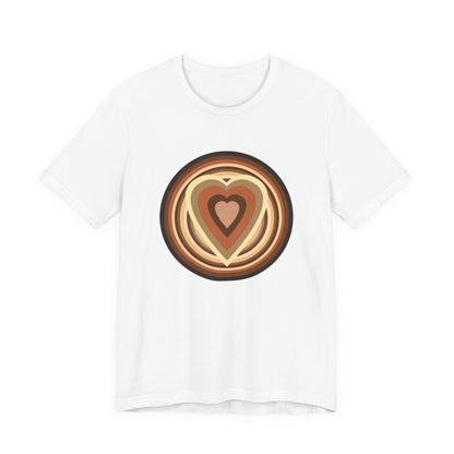 Beige Power Hearts T-Shirt Short Sleeve