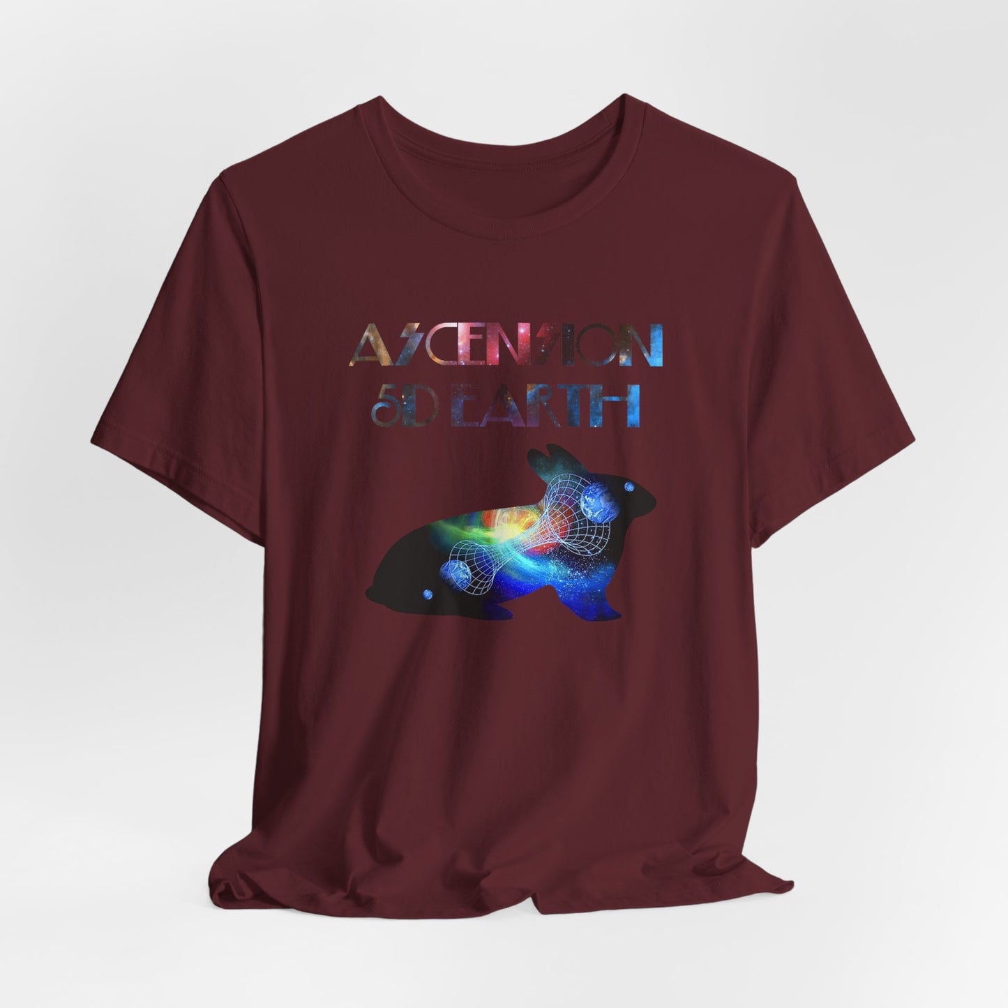 Ascension 5D Earth Rabbit T-Shirt Short Sleeve