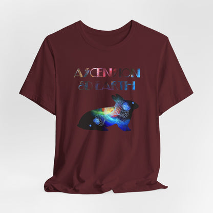 Ascension 5D Earth Rabbit T-Shirt Short Sleeve