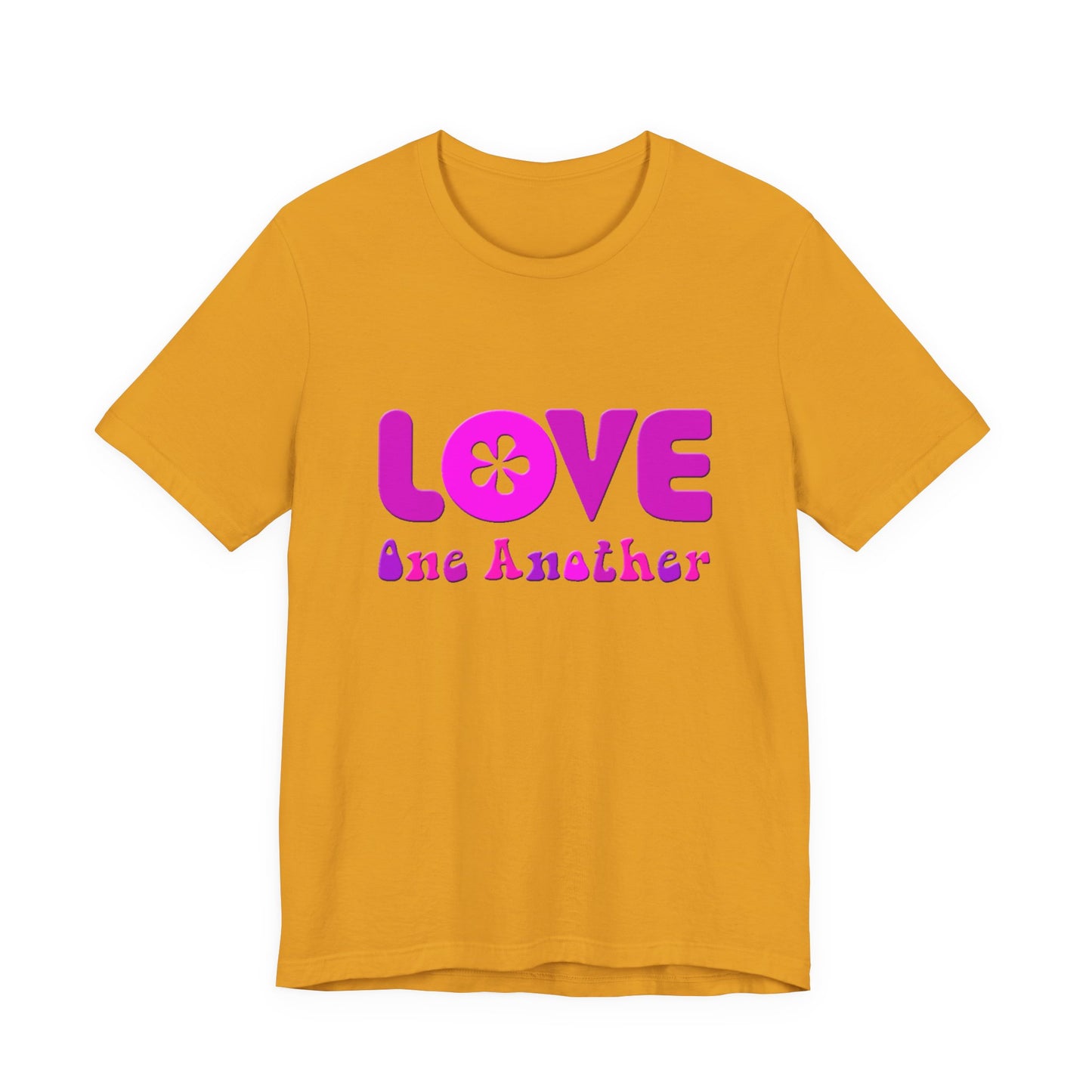 Love One Another Pink T-Shirt Short Sleeve