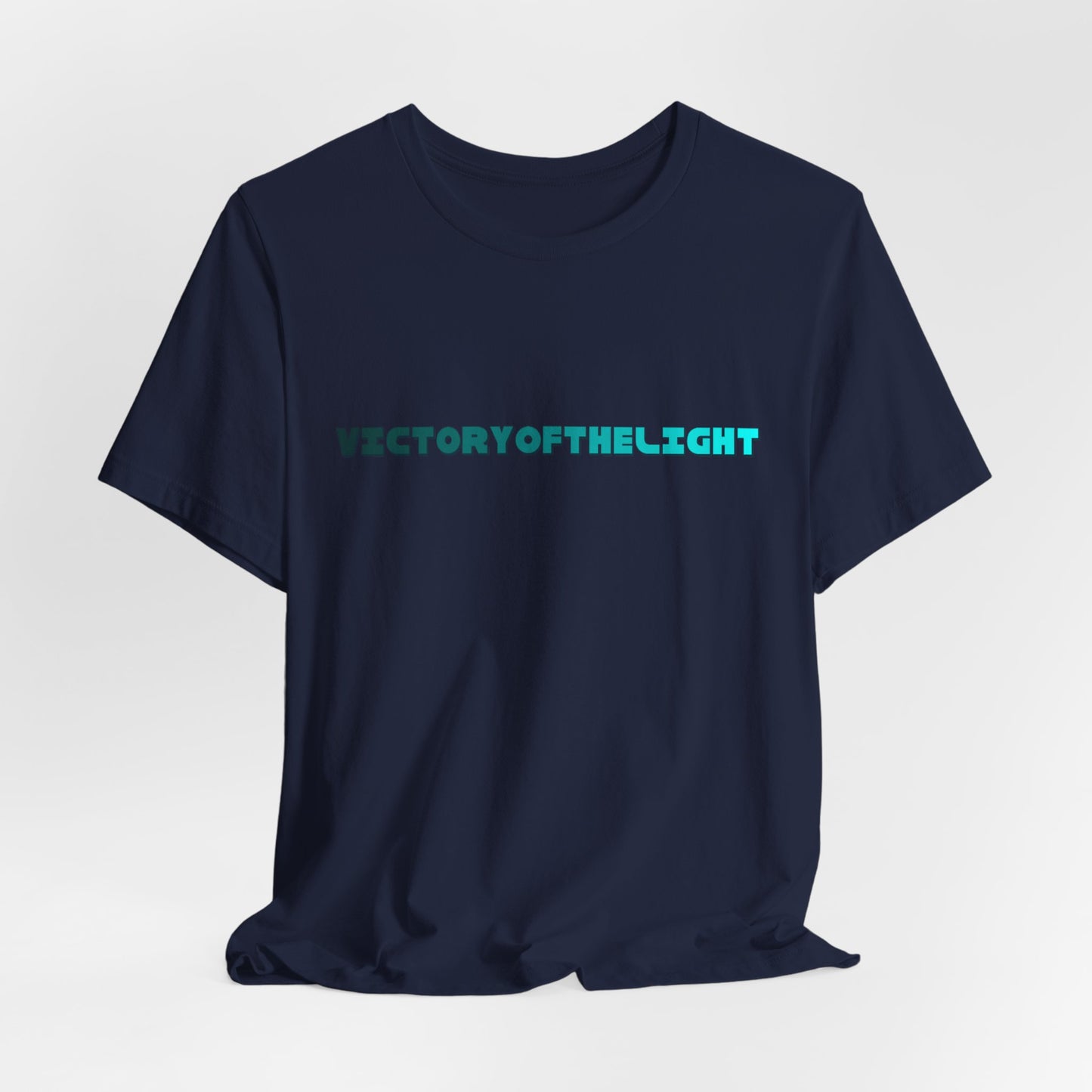 Victory Of The Light  Blue Banner T-Shirt Short Sleeve