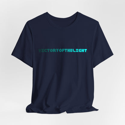 Victory Of The Light  Blue Banner T-Shirt Short Sleeve