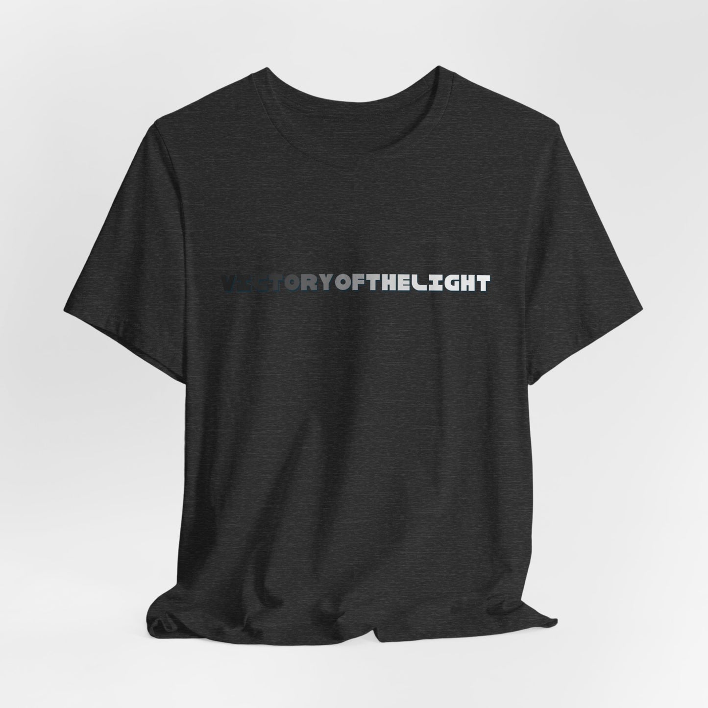 Victory Of The Light Grey Banner T-Shirt Short Sleeve