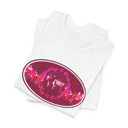Unity 4 Earth Oval T-Shirt Short Sleeve