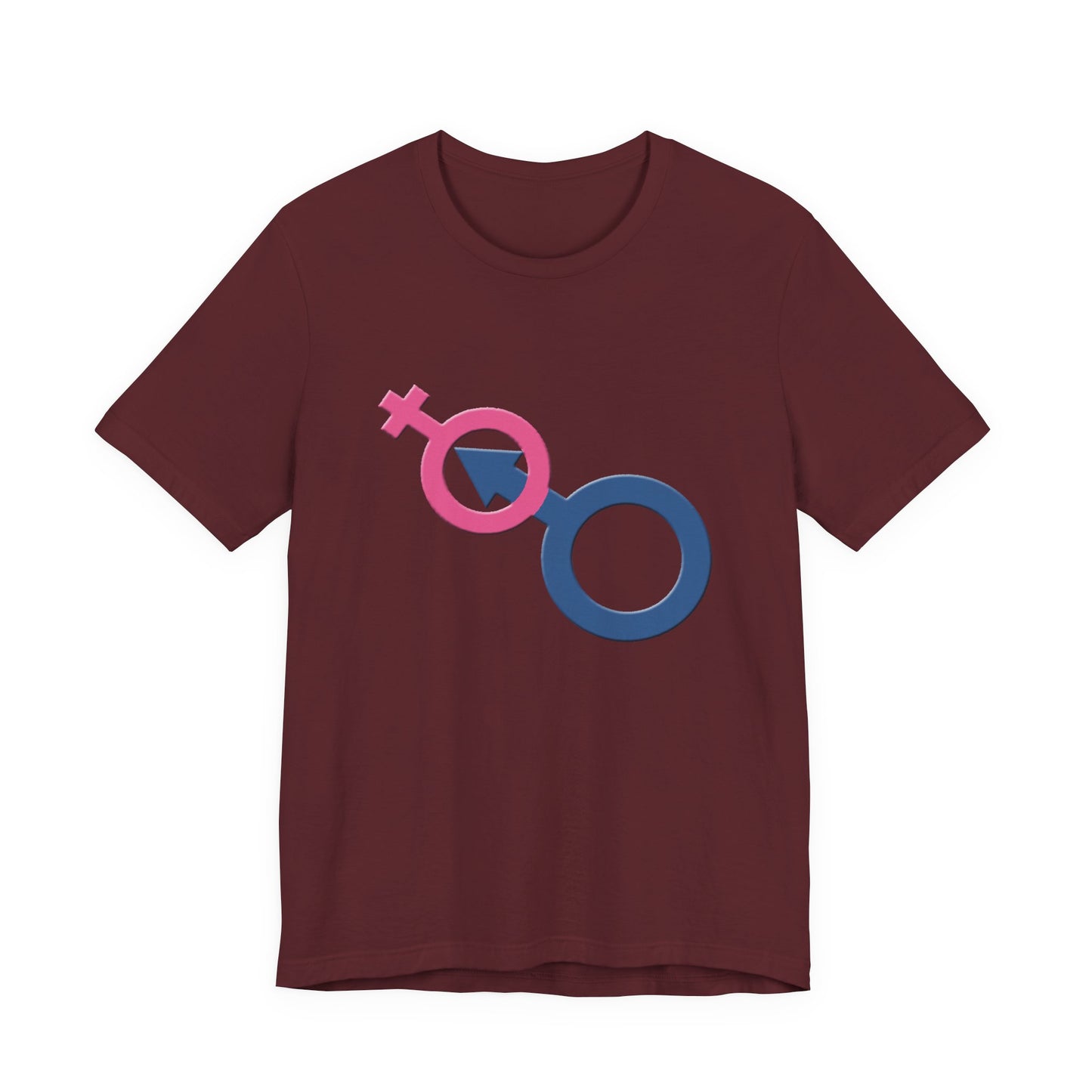 Man In Woman T-Shirt Short Sleeve