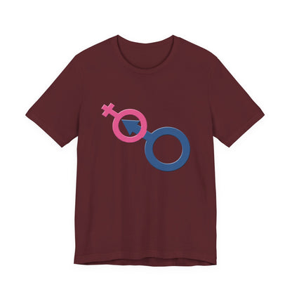 Man In Woman T-Shirt Short Sleeve