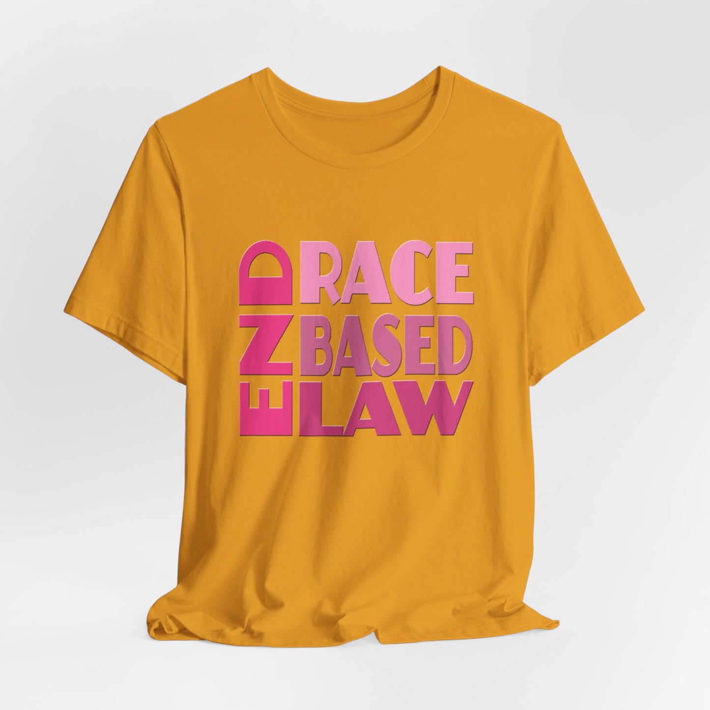 END RACE BASED LAW Pink T-Shirt Short Sleeve