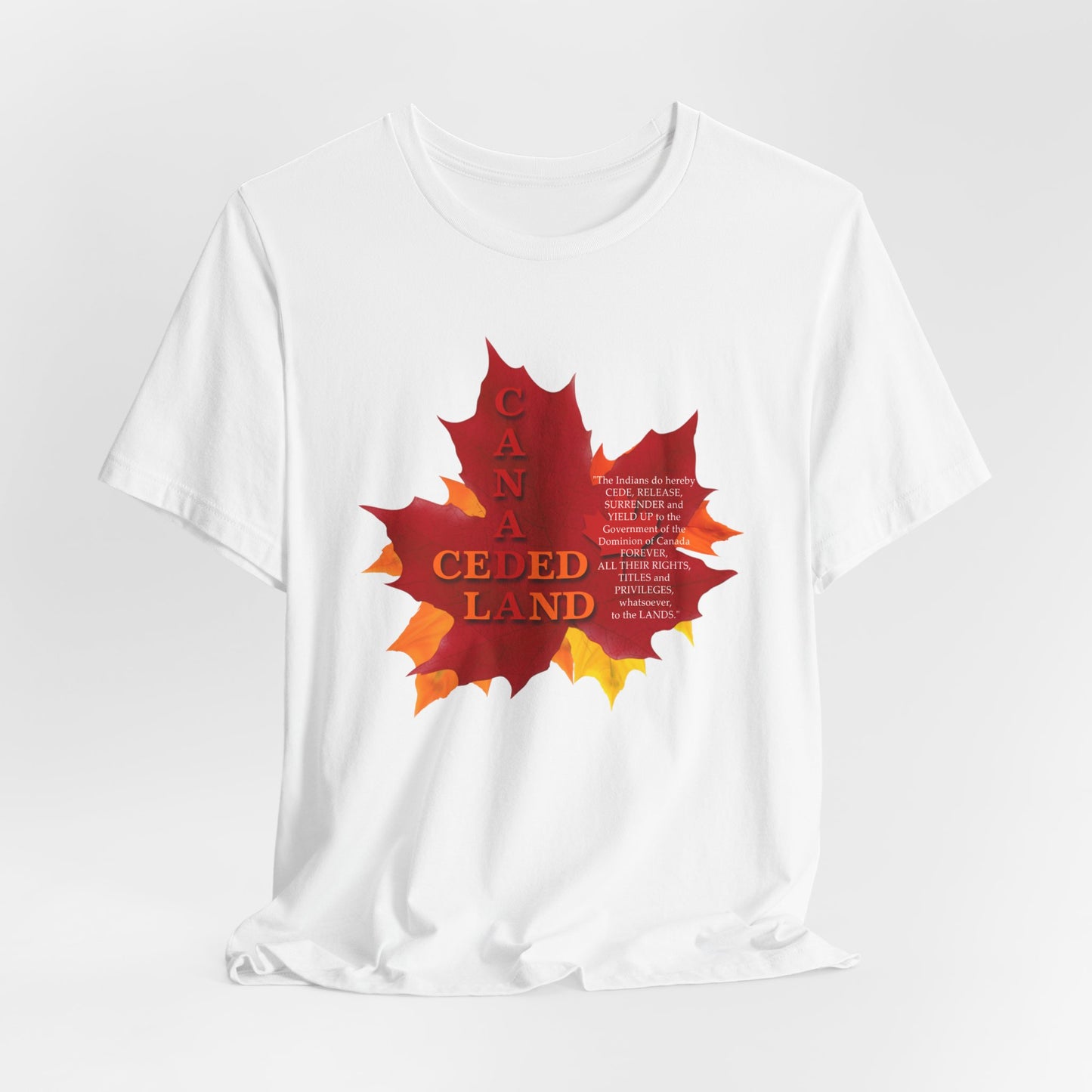 Canada Ceded Land T-Shirt Short Sleeve