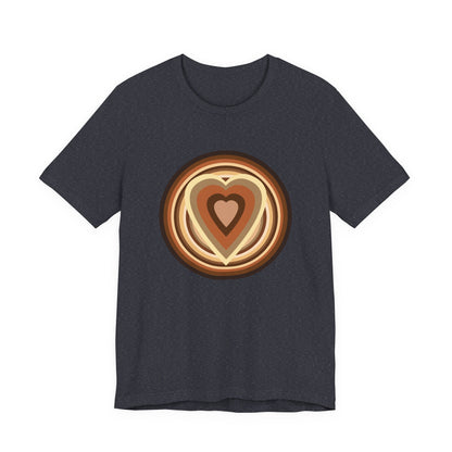 Beige Power Hearts T-Shirt Short Sleeve