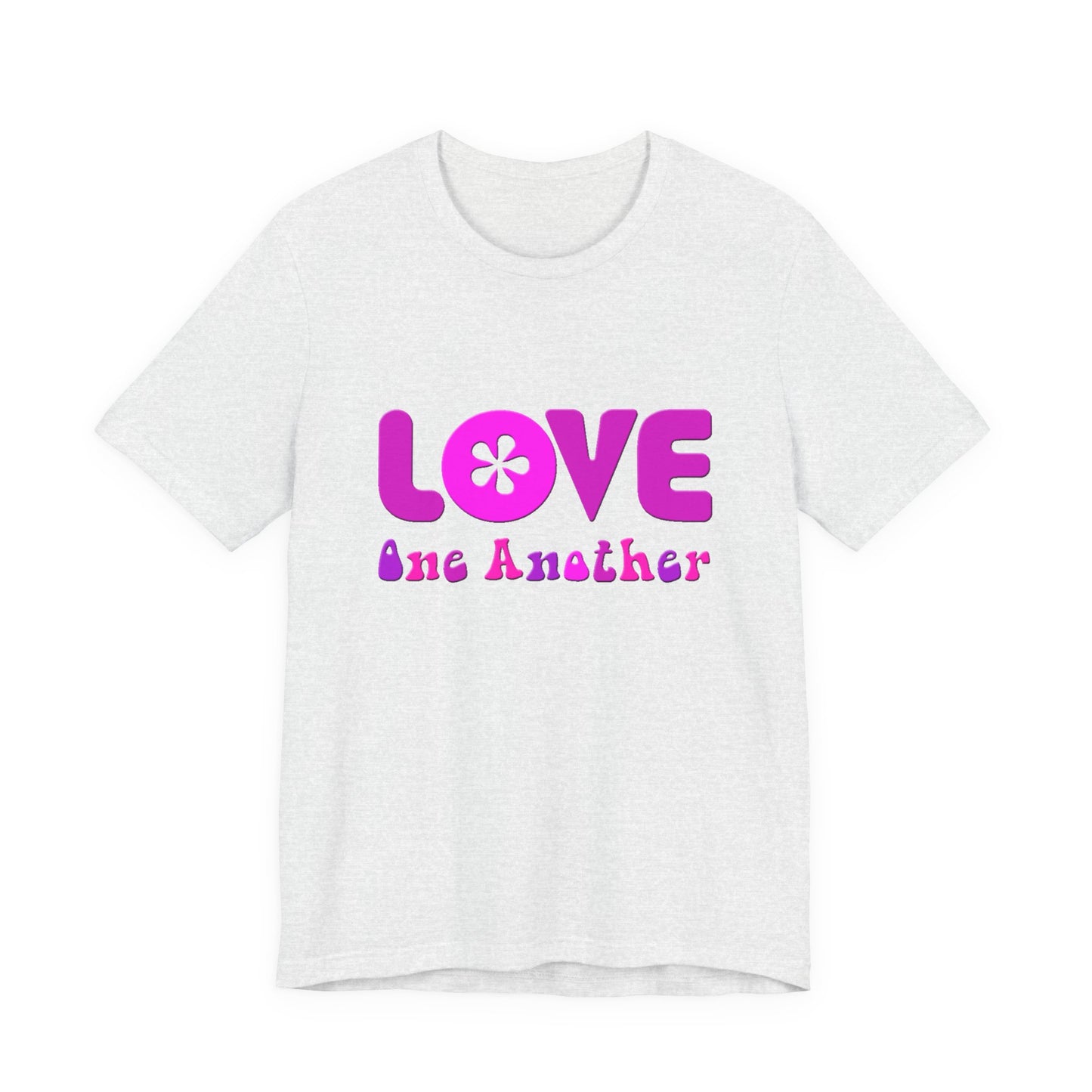 Love One Another Pink T-Shirt Short Sleeve