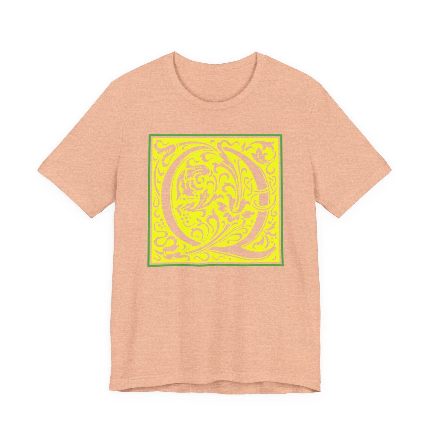 Q Scroll Yellow T-Shirt Short Sleeve