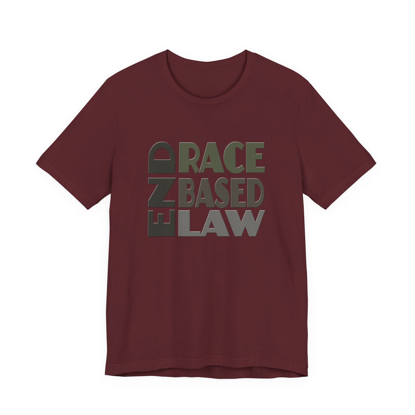 END RACE BASED LAW Grey T-Shirt Short Sleeve