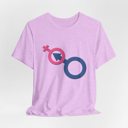 Man In Woman T-Shirt Short Sleeve