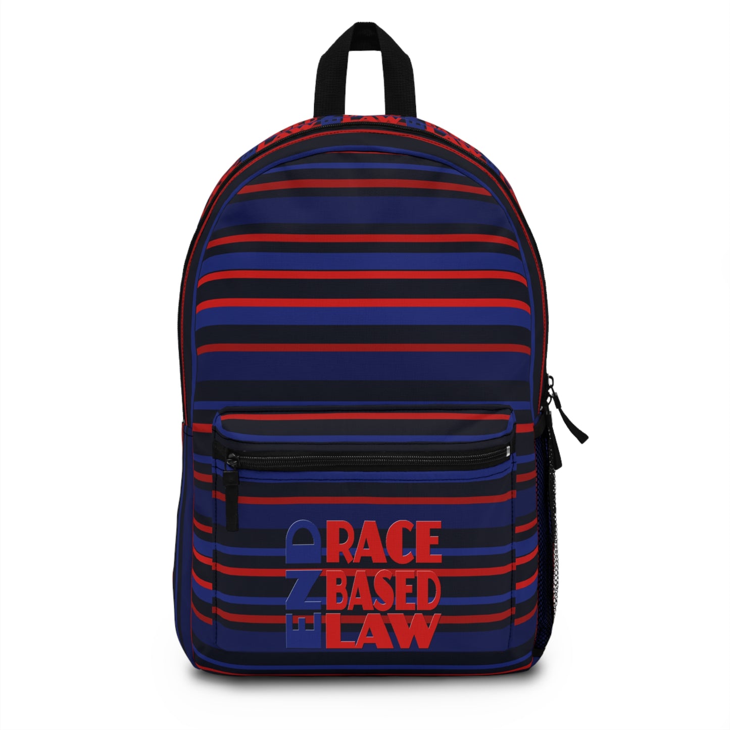 END RACE BASED LAW Blue Red Backpack