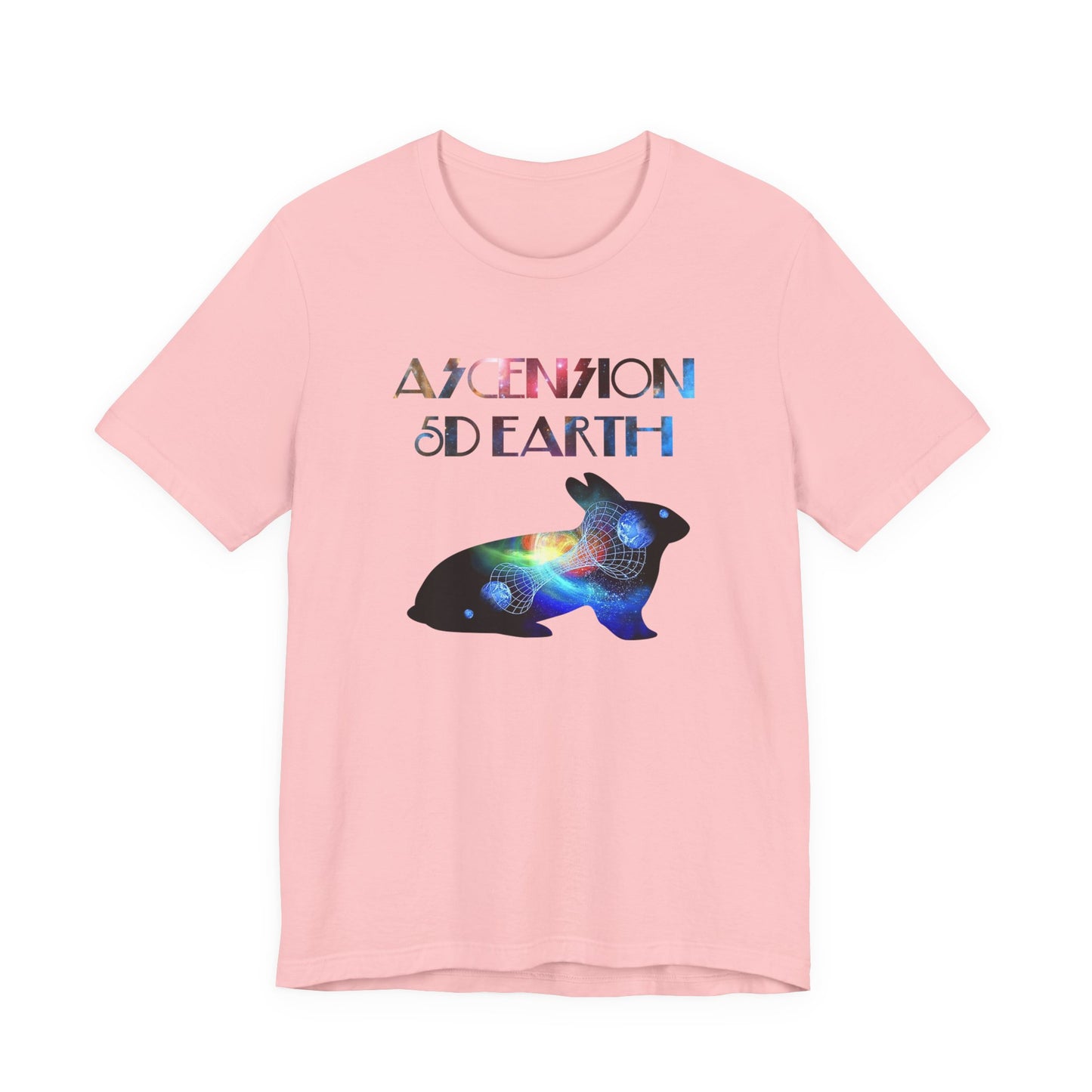 Ascension 5D Earth Rabbit T-Shirt Short Sleeve